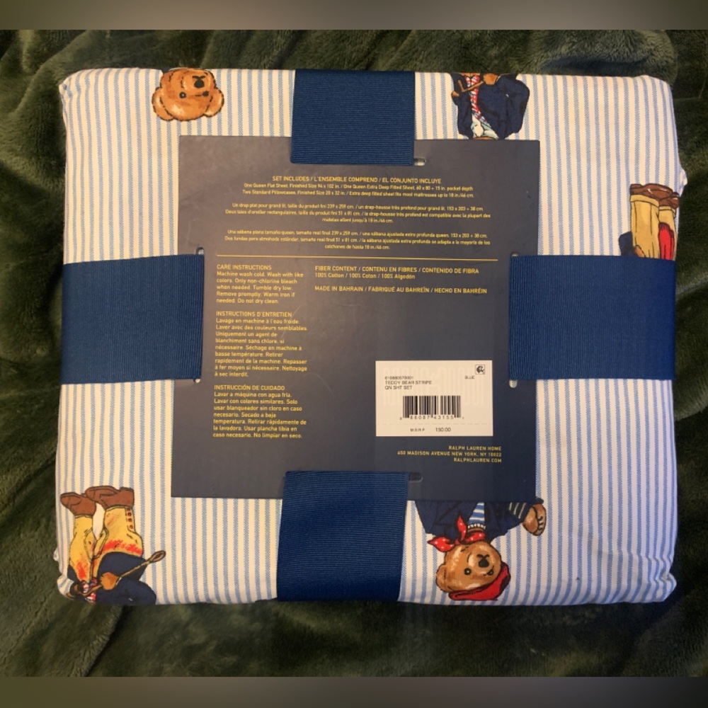 POLO RALPH LAUREN QUEEN SIZE COTTON SHEETS - Picture 2 of 4